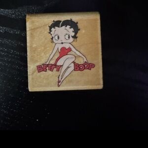 Betty Boop Wooden stamp with no ink
